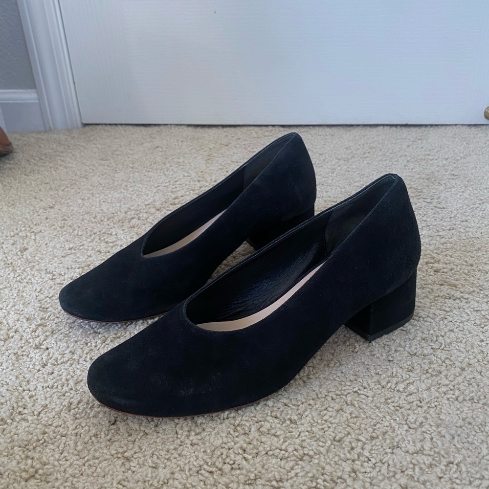 Loeffler Randall Black Suede Flats